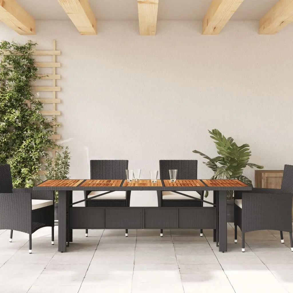 Black Dining Table for Outdoor Use