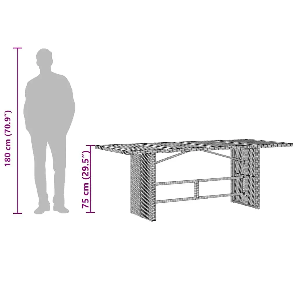 Garden Table for Patios and Gardens