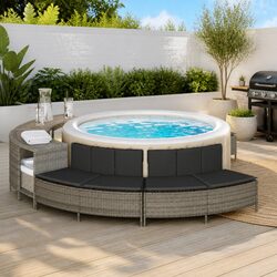 Practical Hot Tub Benches for Outdoor Use