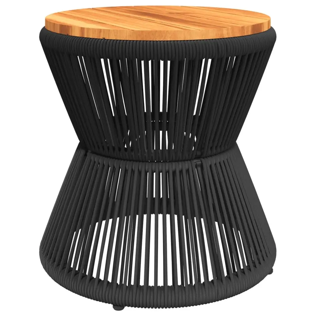 Round Coffee Table Black Ø 45x44 cm