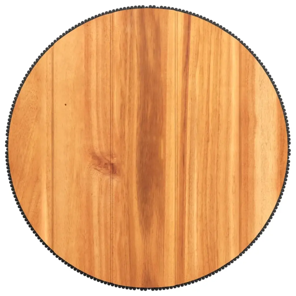 Round Coffee Table Black Ø 45x44 cm