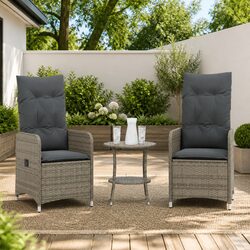 Versatile Reclining Chairs with Side Table for Outdoors