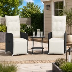 Versatile Outdoor Reclining Chairs and Table Set for Comfort
