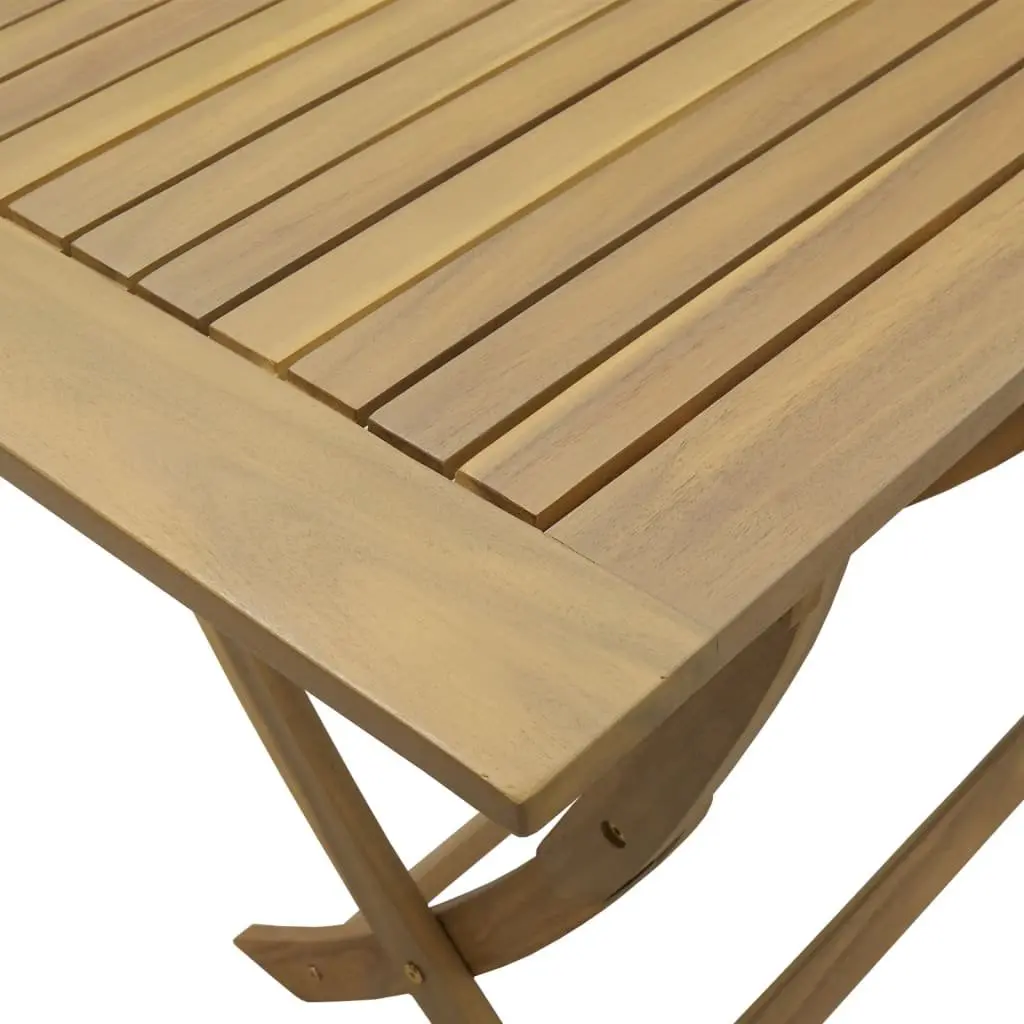 Folding Garden Table 110x55x75cm Outdoor Patio Dining Furniture Brown Wood