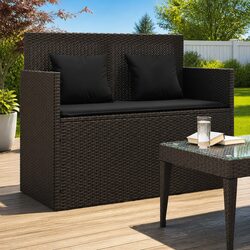 Outdoor Garden Bench with Hidden Storage