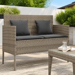 Practical Garden Bench with Storage for Cushions and More