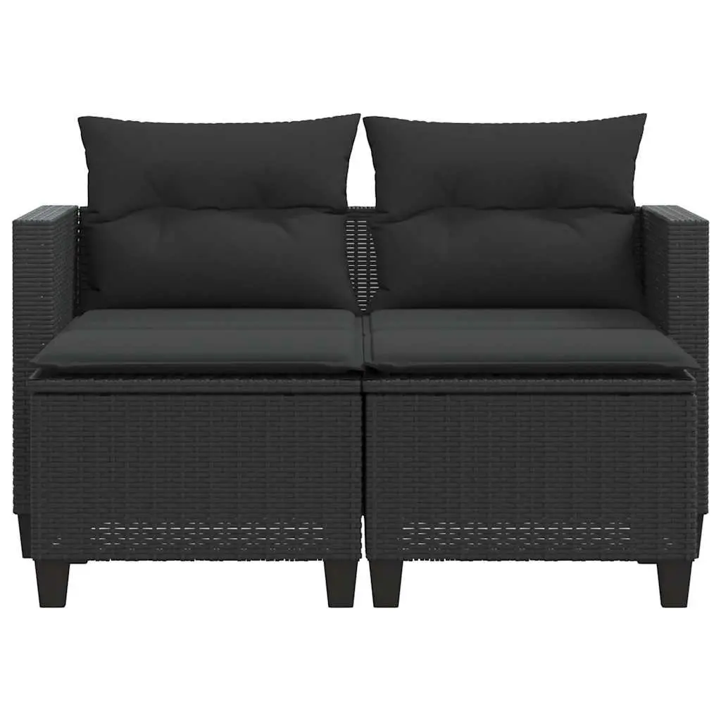2-Seater Outdoor Sofa with Matching Stools