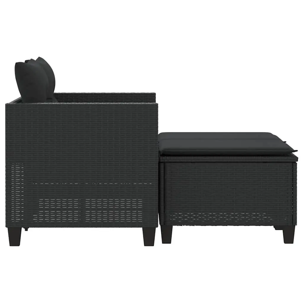 2-Seater Outdoor Sofa with Matching Stools