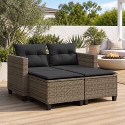 Perfect Fit for Your Garden: 2-Seater Sofa with Stools