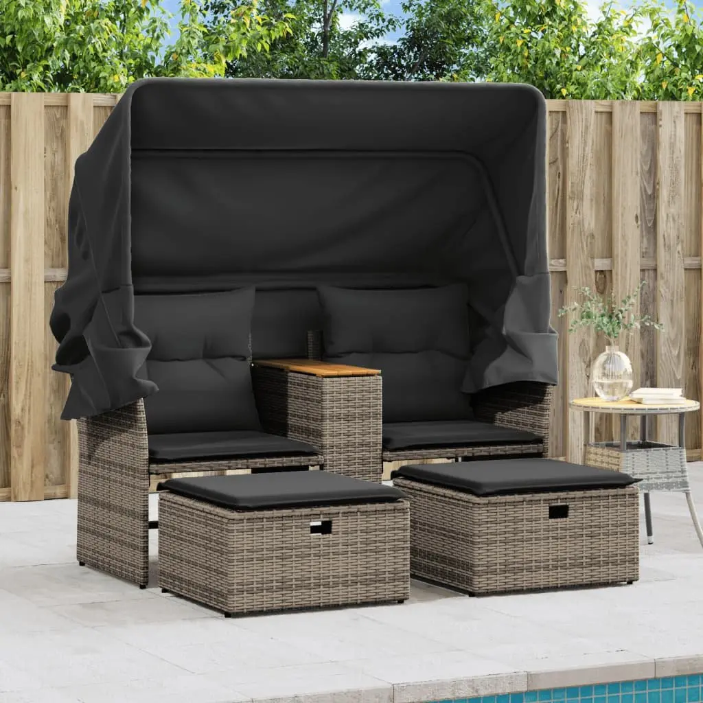2-Seater Garden Sofa for Patio Relaxation