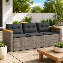 Practical 3-Seater Sofa for Outdoor Gatherings