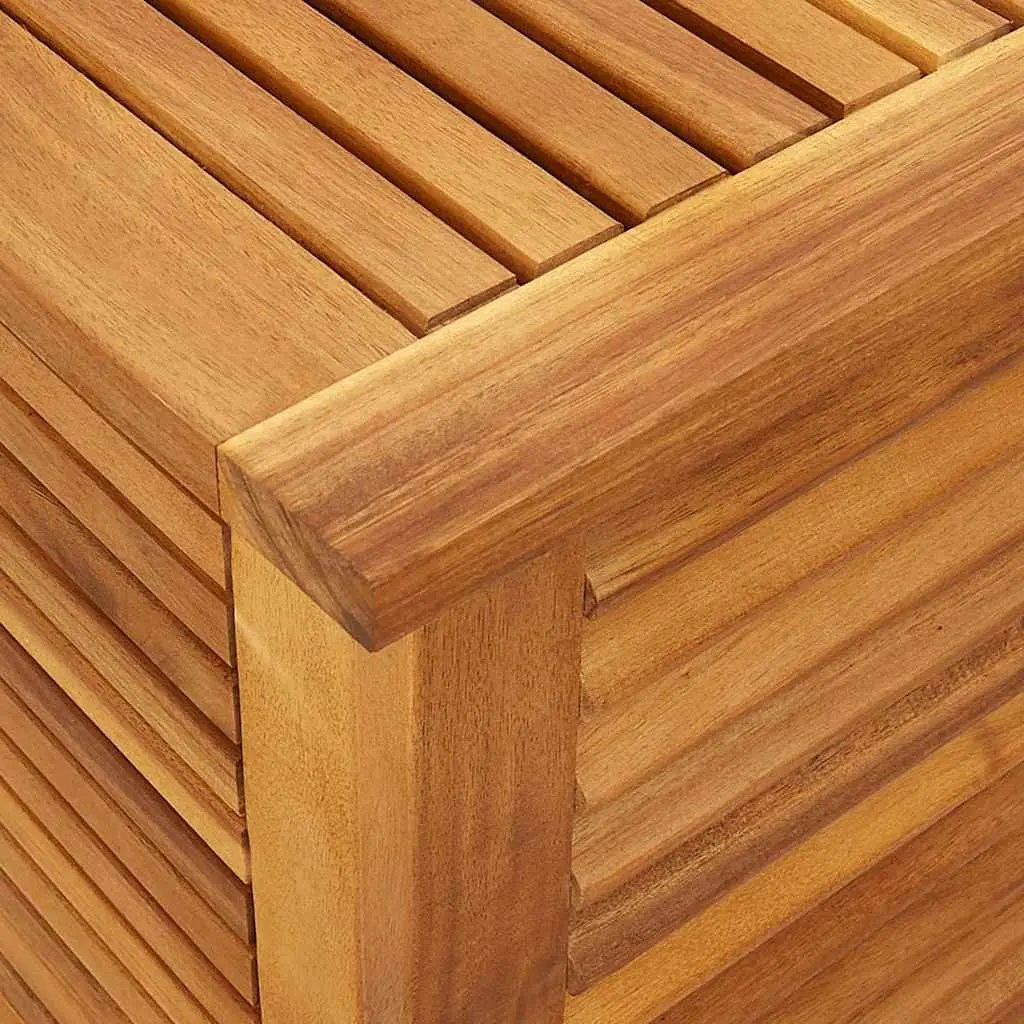 Garden Storage Box with Louver 90x50x56cm Solid Wood Outdoor Cushion Organiser