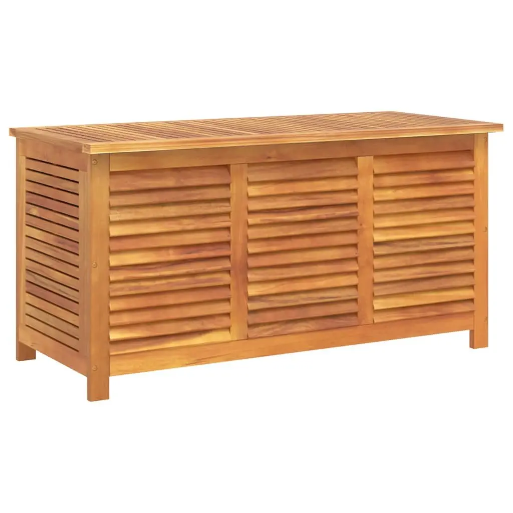 Outdoor Garden Storage Box Solid Wood Acacia Brown Furniture Cushion Toy Chest