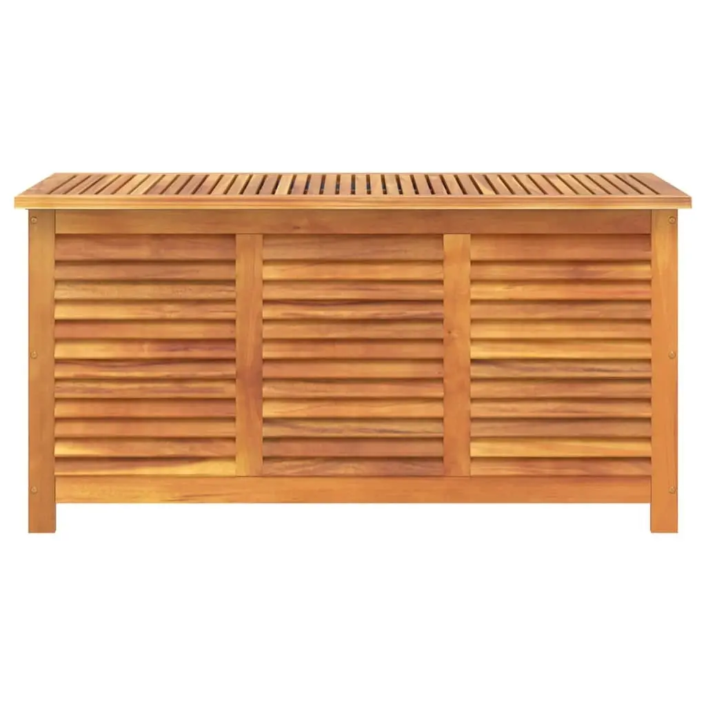 Outdoor Garden Storage Box Solid Wood Acacia Brown Furniture Cushion Toy Chest