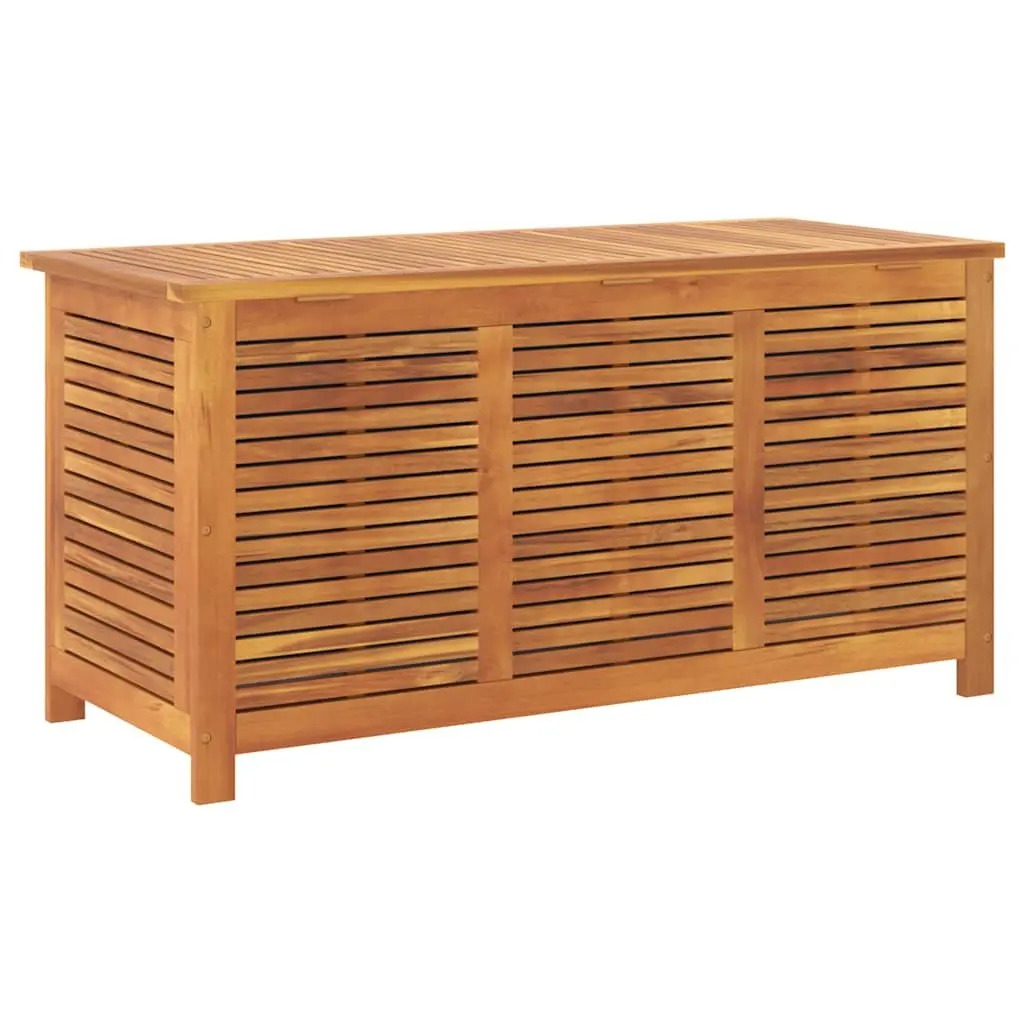 Outdoor Garden Storage Box Solid Wood Acacia Brown Furniture Cushion Toy Chest