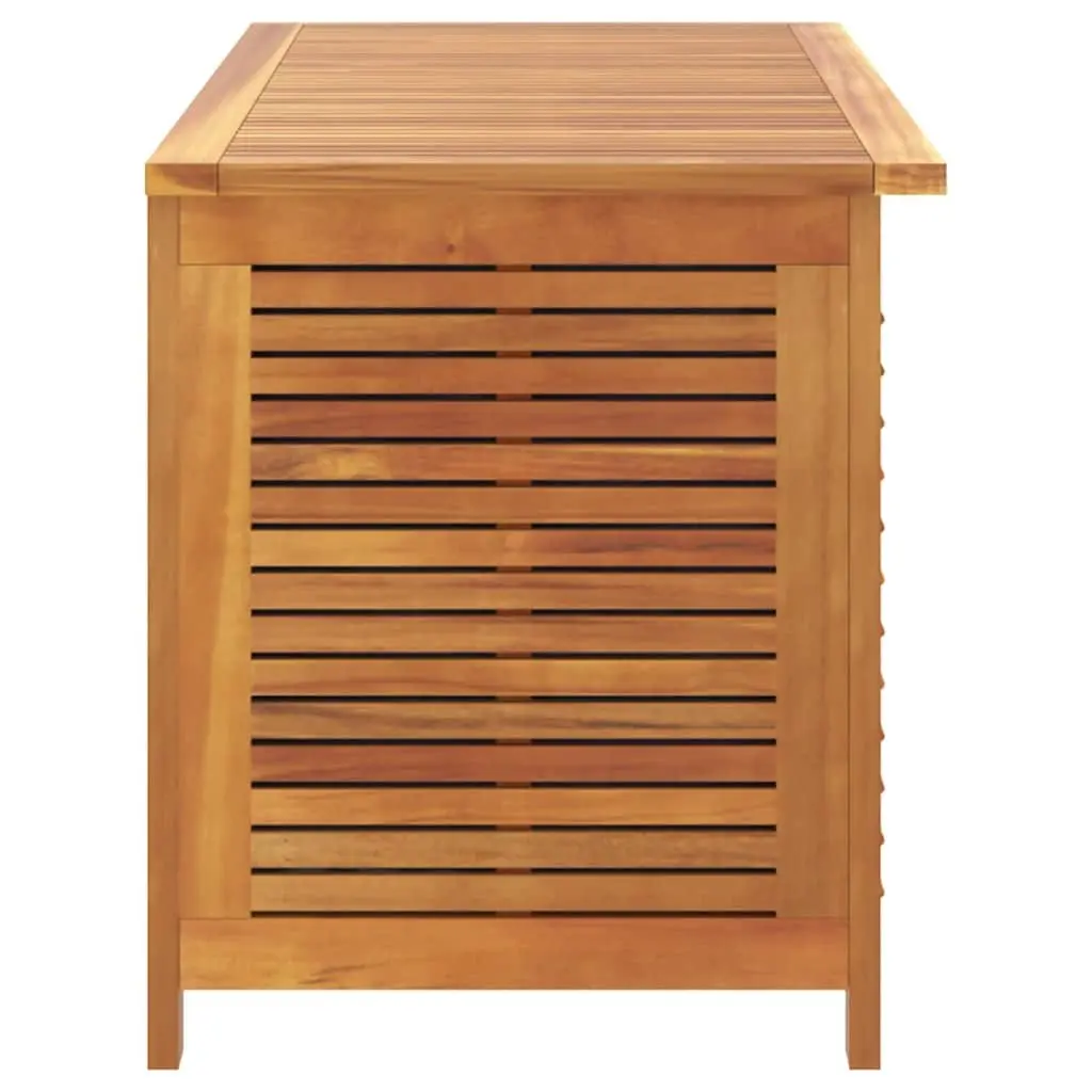 Outdoor Garden Storage Box Solid Wood Acacia Brown Furniture Cushion Toy Chest