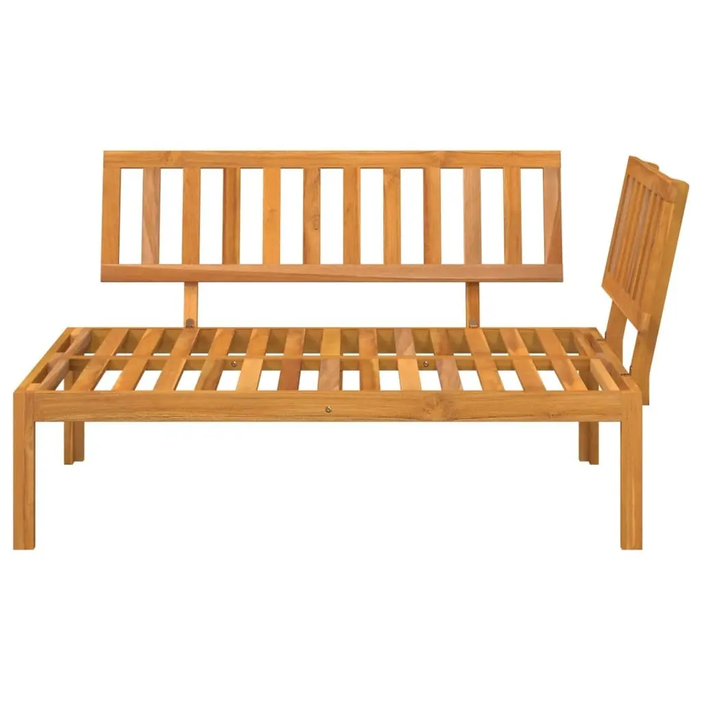 Garden Pallet Corner Sofa Solid Acacia Wood Modular Outdoor Sectional Seating Brown