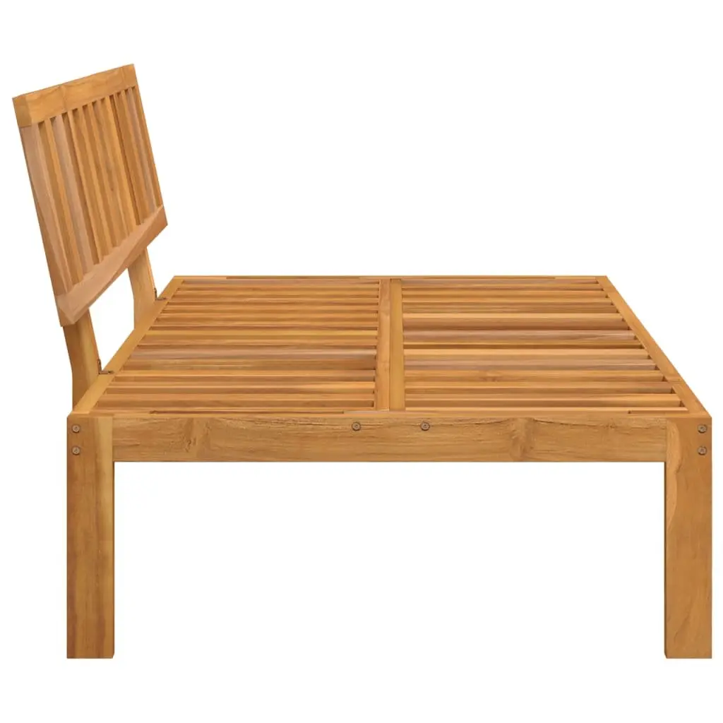 Acacia Wood Sofa Middle Section for Outdoor Settings