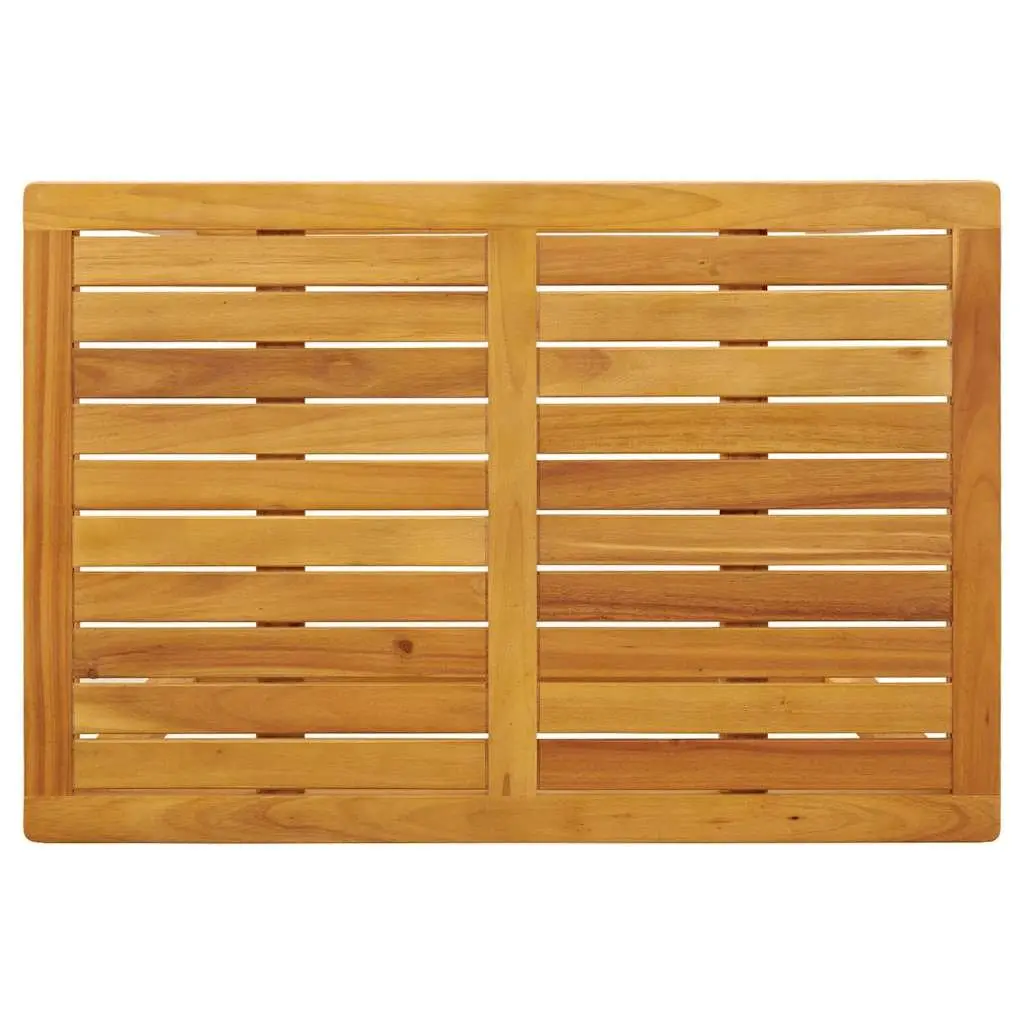 3 Piece Outdoor Balcony Set Solid Acacia Wood Brown with Cushions