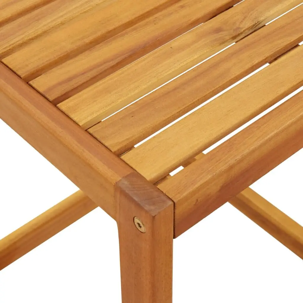 C Table Solid Acacia Wood Brown 42x40x50 cm Outdoor Side Table
