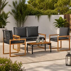 Versatile 4 Piece Garden Lounge Set for Any Outdoor Space