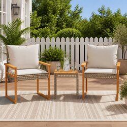 Practical Bistro Set for Gardens and Balconies