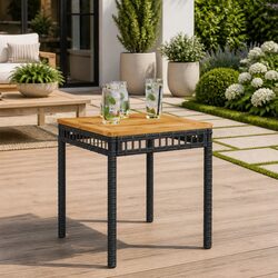 Practical Black Garden Table for Everyday Use