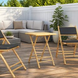 Versatile Bamboo Folding Table for Outdoor Living