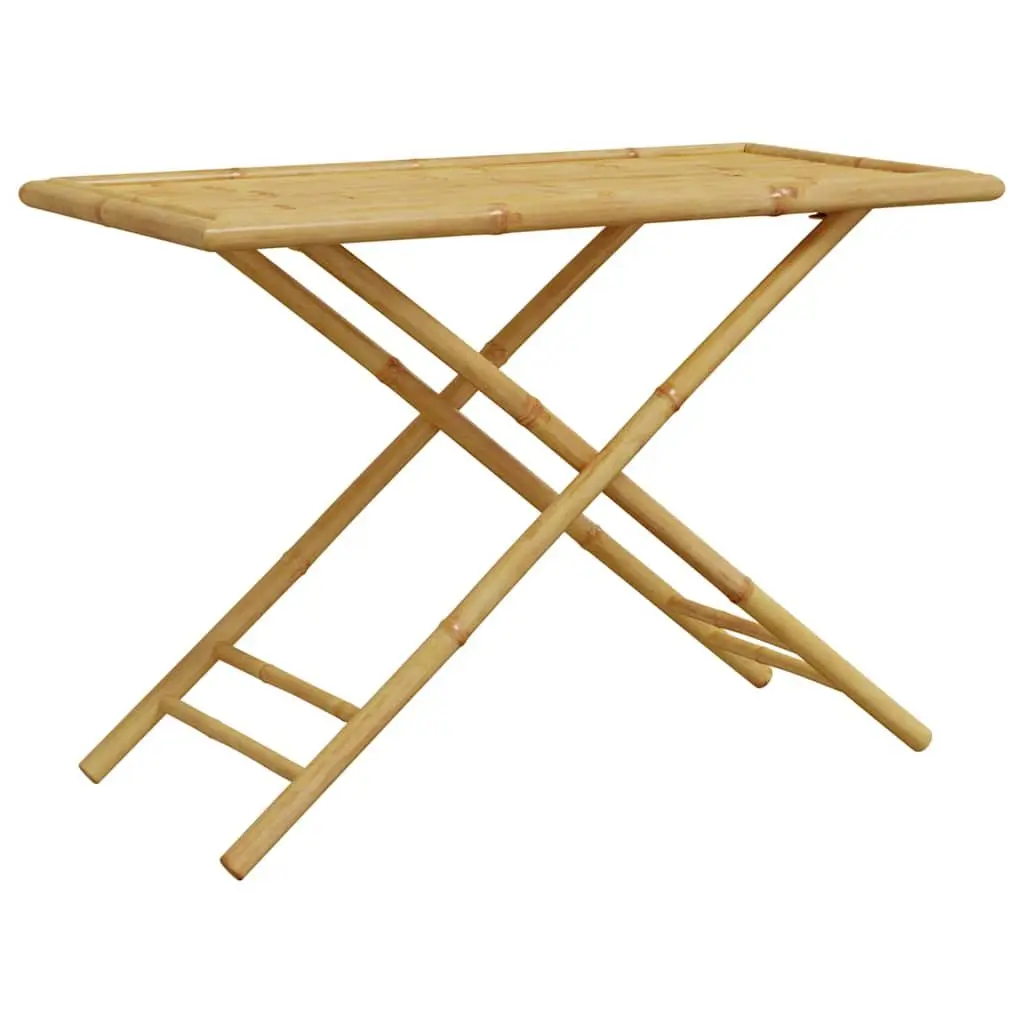 Portable Bamboo Folding Garden Table Brown 110x55x75cm Outdoor Furniture