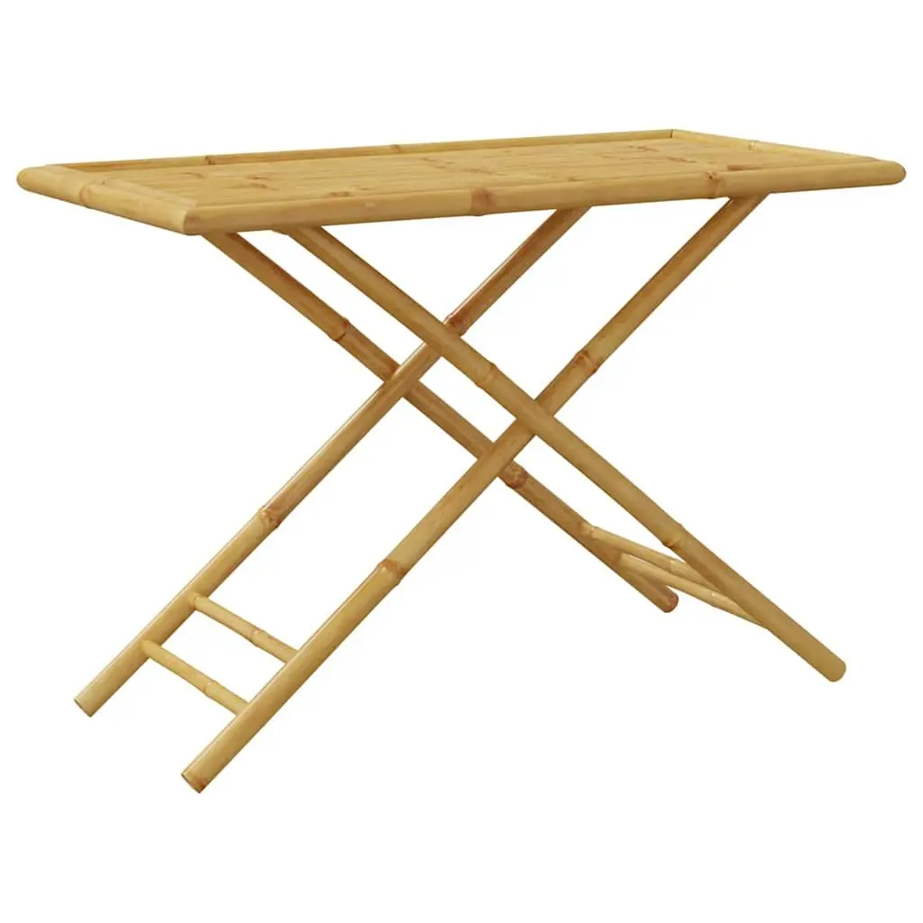 Portable Bamboo Folding Garden Table Brown 110x55x75cm Outdoor Furniture