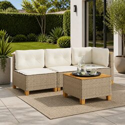 Practical Armless Outdoor Sofa for Garden Relaxation