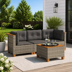 Versatile 3-Seater Garden Sofa for Patios and Gardens