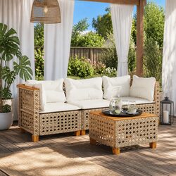 3-Seater Sofa for Garden Enjoyment