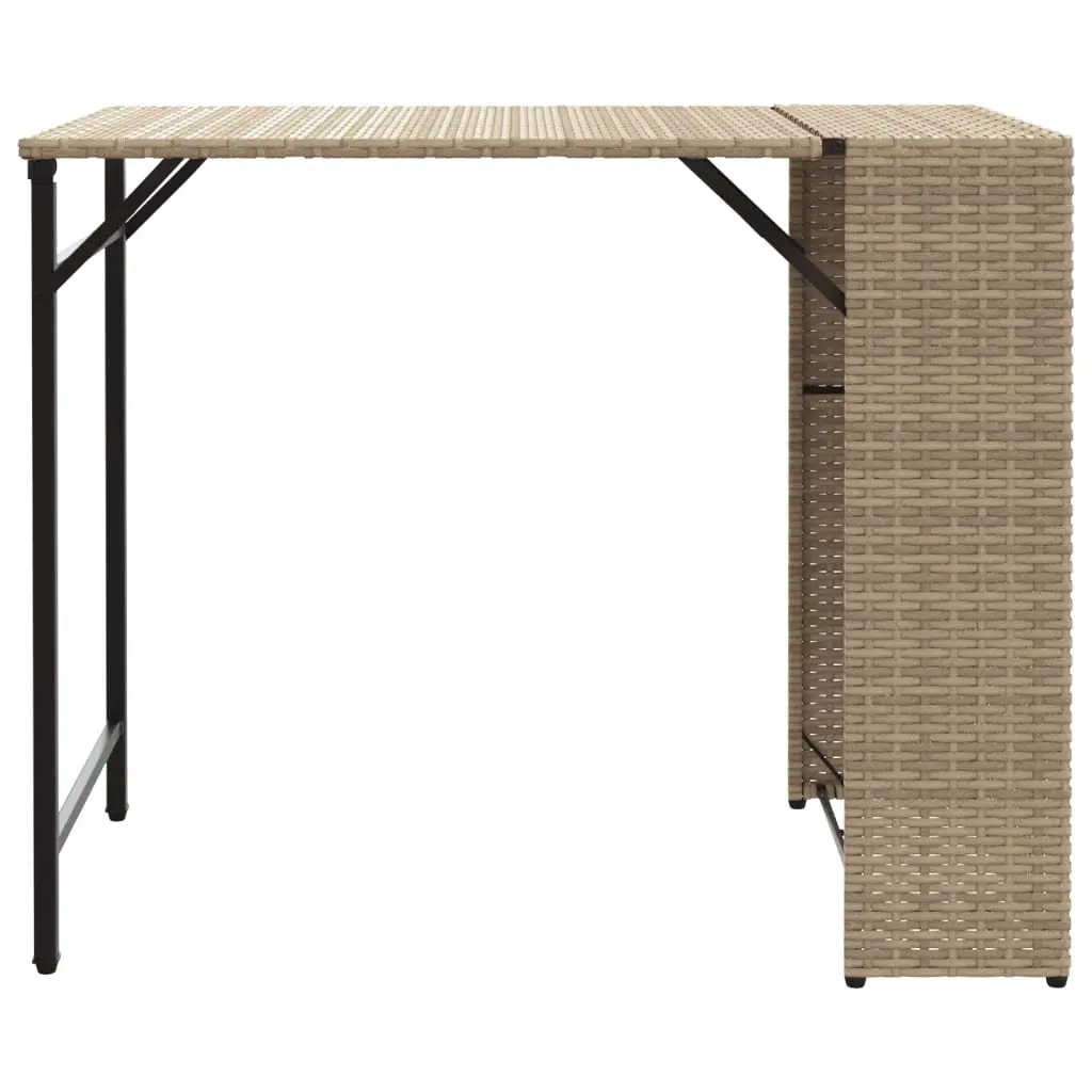 Garden Dining Set 5 Piece Foldable Outdoor Furniture Patio Backyard Beige