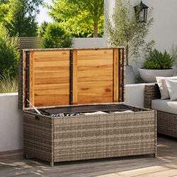 Practical Grey Outdoor Storage Bench for Your Home