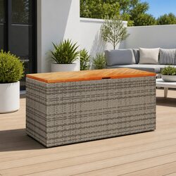 Functional Grey Storage Box for Cushions and More