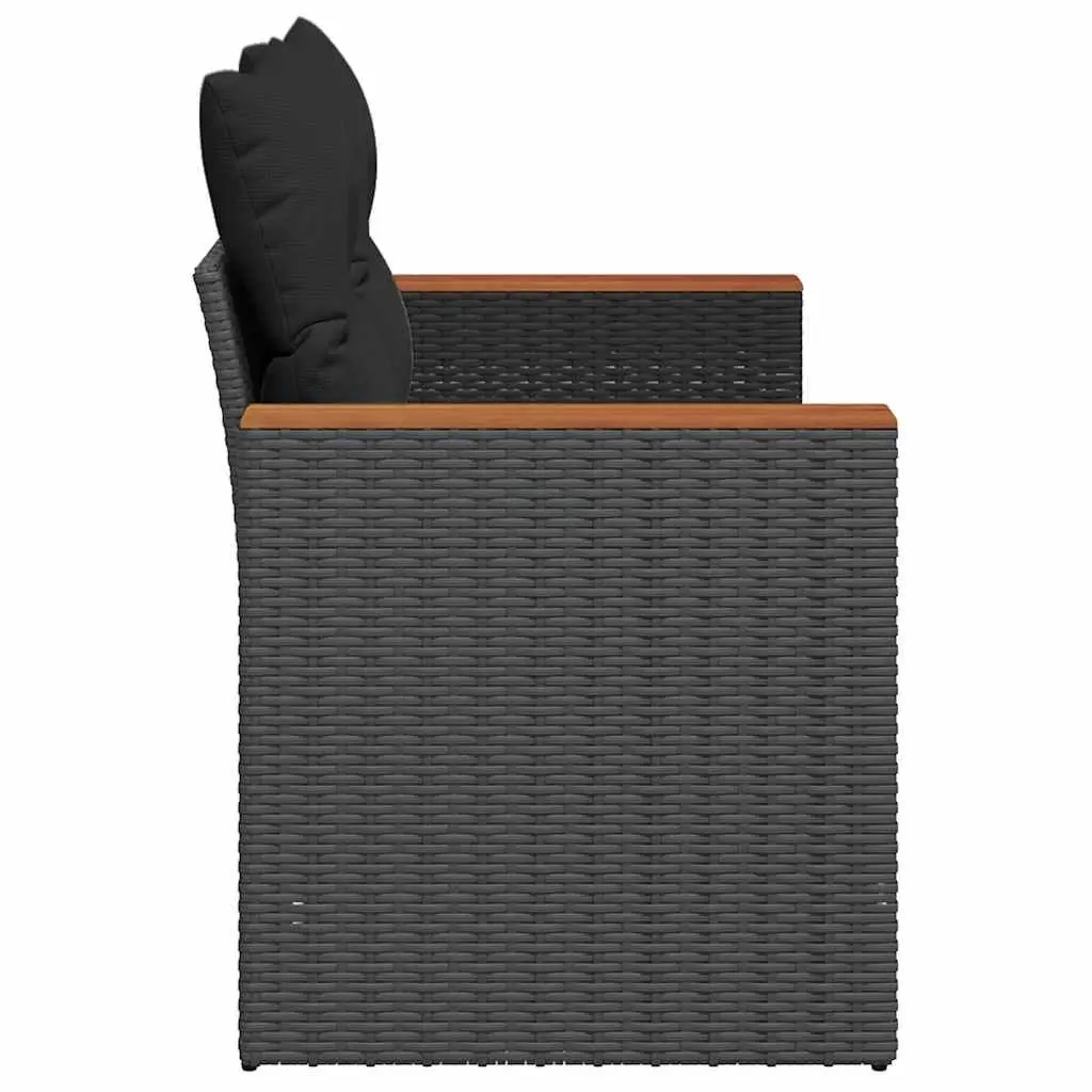 2-Seater Outdoor Sofa with Cushions and Storage