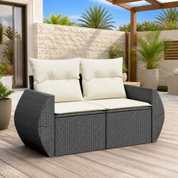 2-Seater Garden Sofa for Outdoor Use