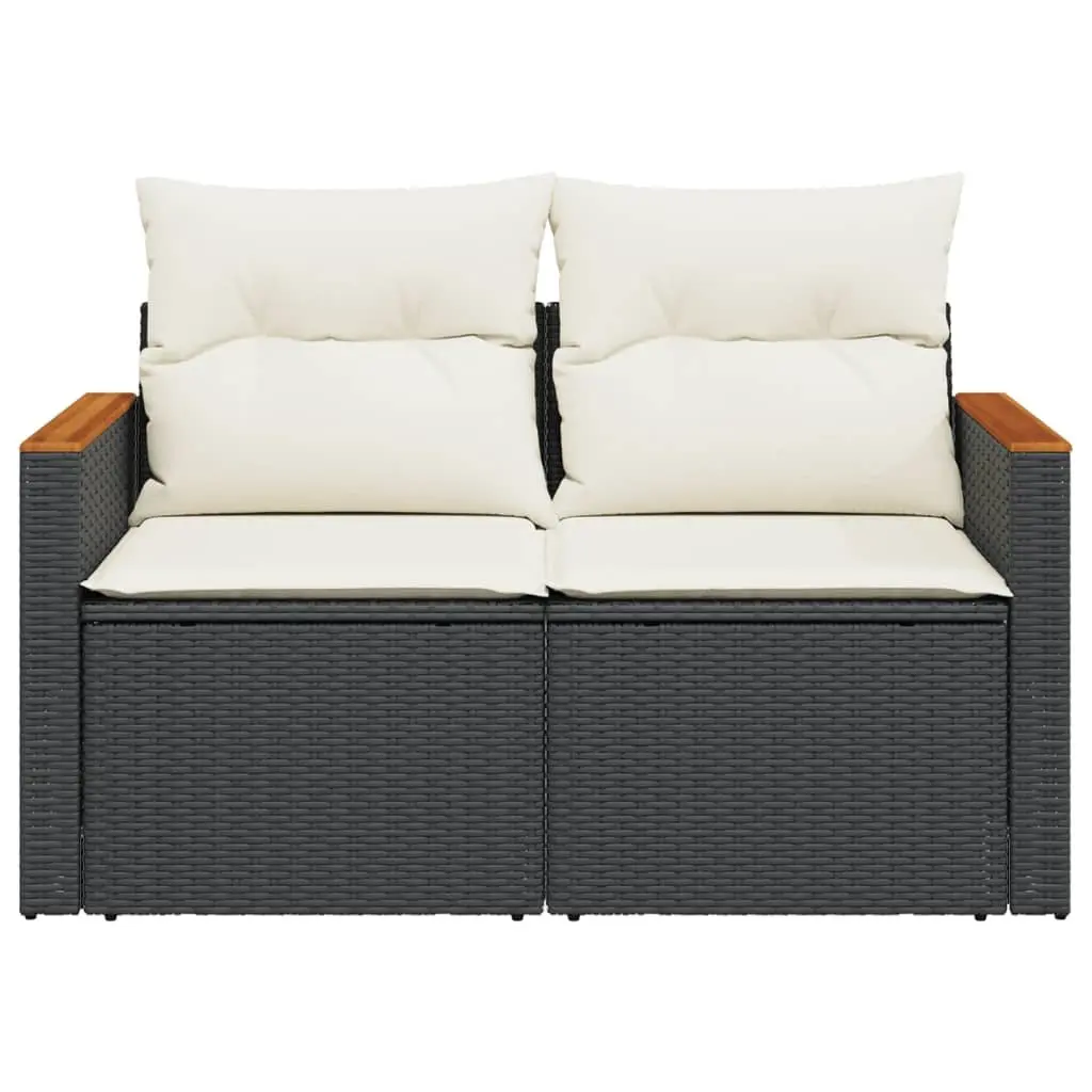 2-Seater Garden Sofa with Foldable Table