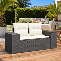 2-Seater Garden Sofa with Storage for Home Use