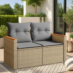 2-Seater Garden Sofa for Outdoor Use