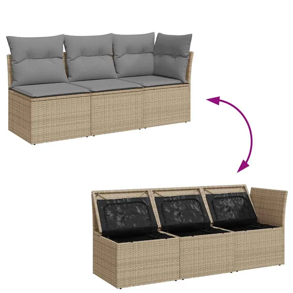 3-Seater Garden Sofa for Outdoor Living
