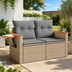 2-Seater Outdoor Garden Sofa Ideal for Relaxation