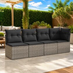 Versatile 4-Seater Grey Sofa for Your Outdoor Needs