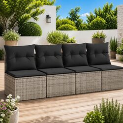 Practical 4-Seater Garden Sofa for Outdoor Gatherings