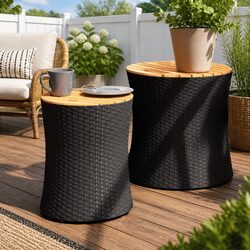 Practical Black Outdoor Side Tables for Any Garden