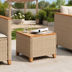 Ideal Beige Garden Table for Any Outdoor Setting