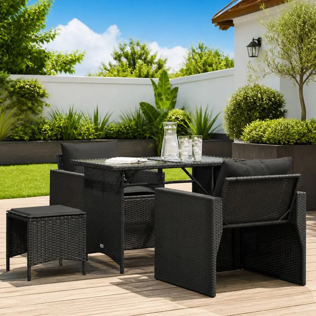 4 Piece Garden Sofa Set for Outdoor Relaxation