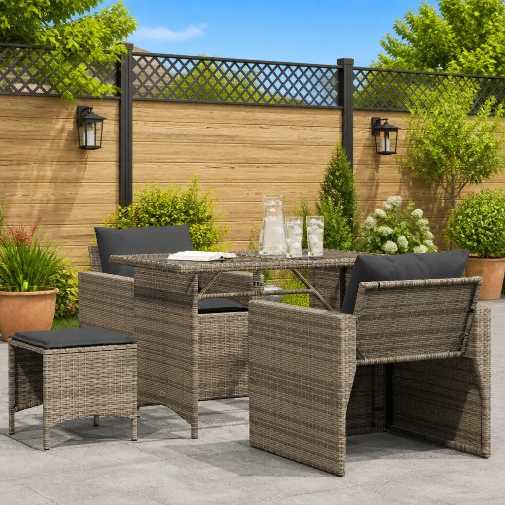 4 Piece Garden Sofa Set for Outdoor Living