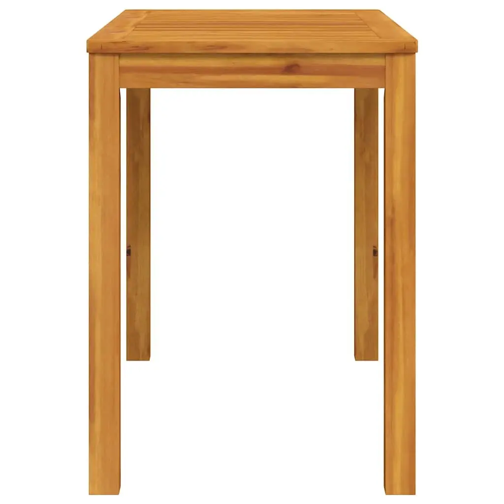 Outdoor Dining Table Solid Acacia Wood Brown 110x55x75cm Garden Furniture